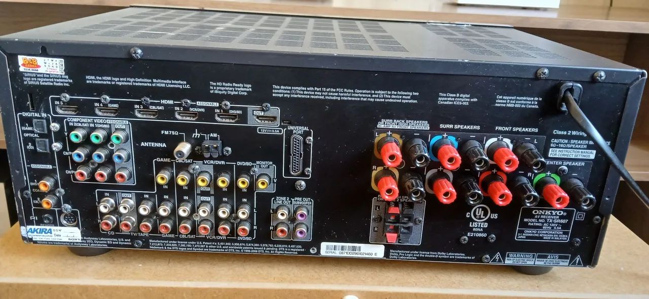 Receiver Onkyo TX-SR607 - Aparelhos de Som - Centro Histórico