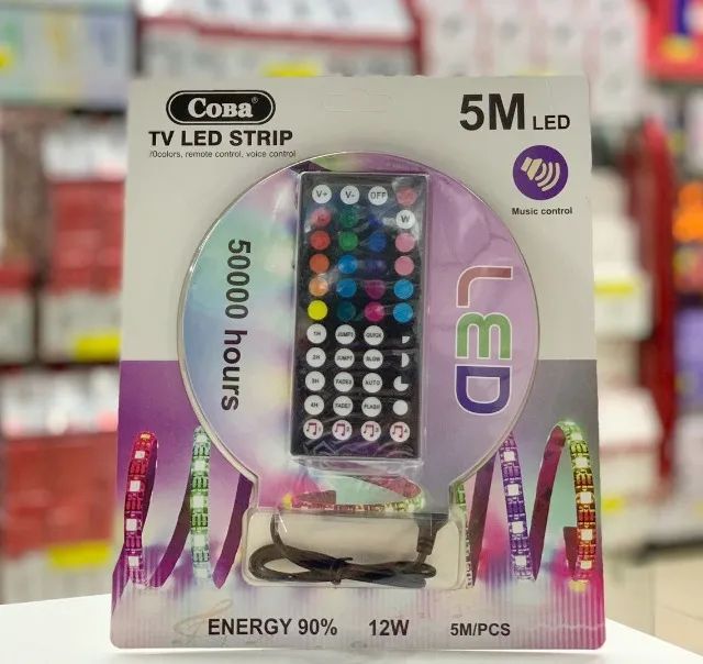 Kit Fita led 5m com controle Remoto, entregamos a ac. cartões