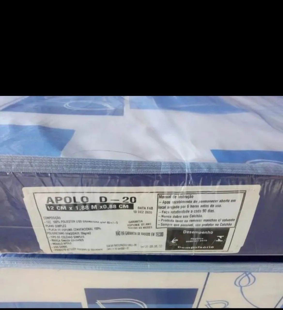 Colchão de Solteiro D20, 12cm de espuma "PROMOÇÃO" 0.88x1.88, Marca Ômega. - Foto 3