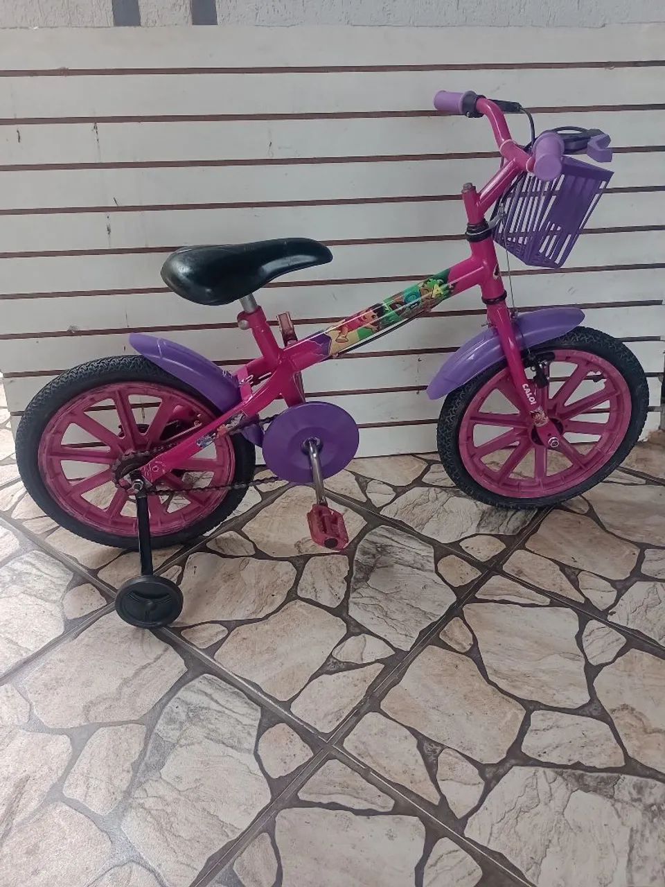 Bicicleta Infantil aro 16 com personagem da Dora 