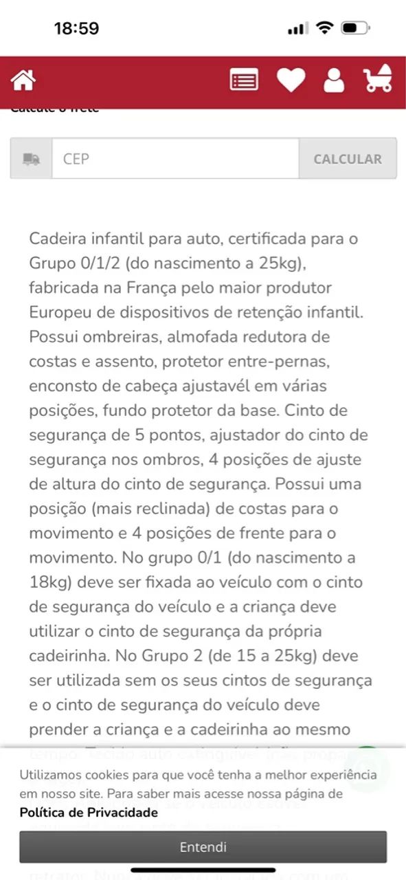 Cadeirinha infantil  - Foto 4