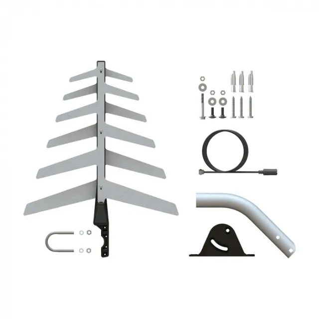 Antena Externa Digital Aquário para Tv 2 Em 1 Hdtv/uhf Dtv-1500 *ENTREGA GRÁTIS* - Foto 3