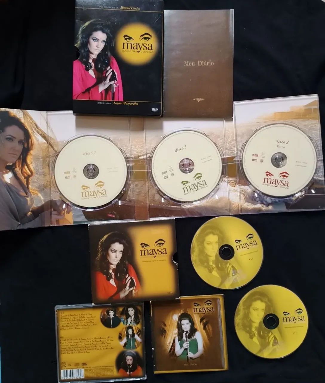 Kit série Maysa quando fala o coração dvd e cd
