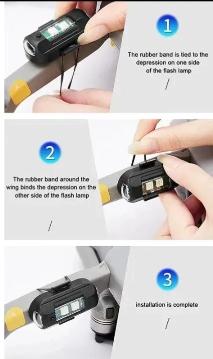 Luzes LED para Drone, Moto e Câmera com Controle Remoto - Foto 6