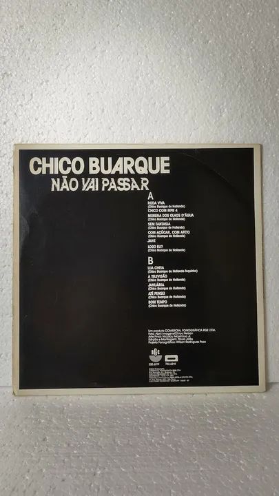 LP Chico Buarque não vai passar Volume 3 - Foto 2