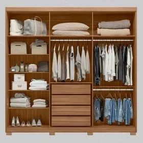 Guarda Roupa Casal 6 Portas e 4 Gavetas  100% MDF - Foto 2