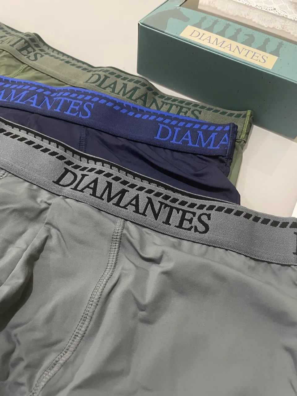 Kit Cuecas Box Diamantes - Conforto e Qualidade