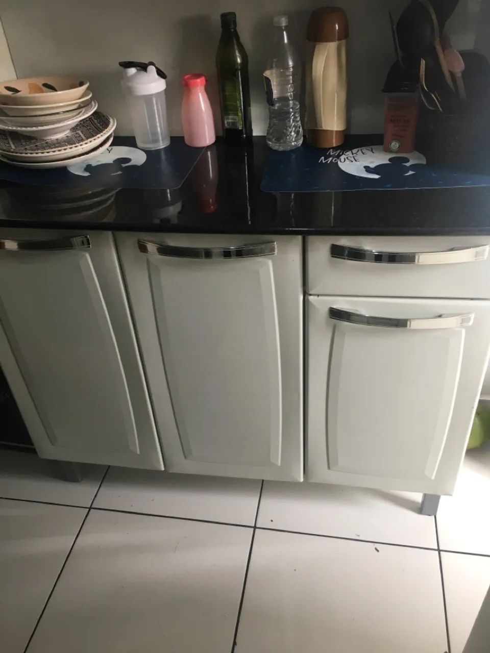 Armário de cozinha branco com 3 portas - Foto 5