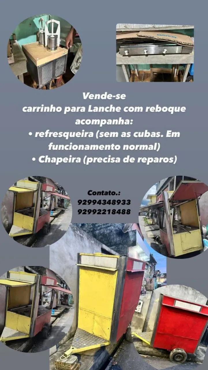 Carrinho de Lanche Completo - Ótimo Negócio!