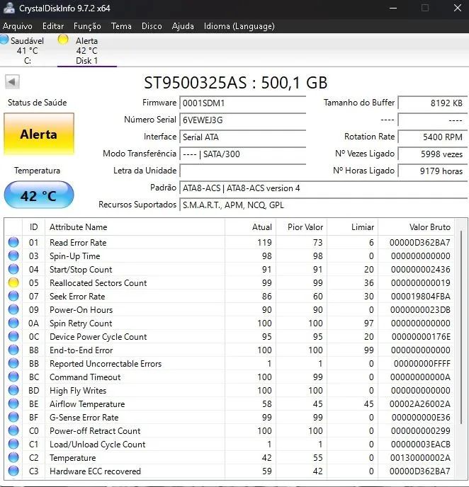notebook HD de 500 GB64960496368643122