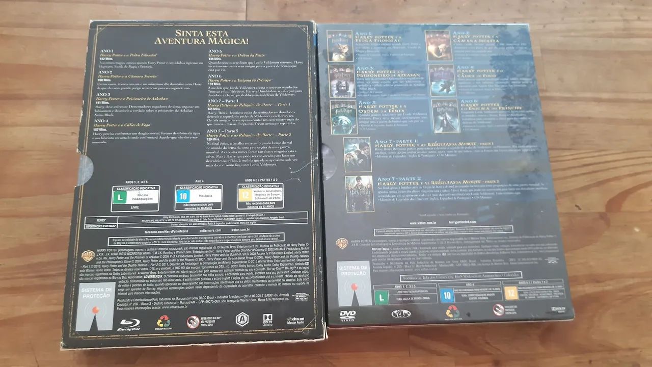 BLUE RAY E DVD NOVOS HARRY POTTER coletânea completa com 8 unidades.  - Foto 5