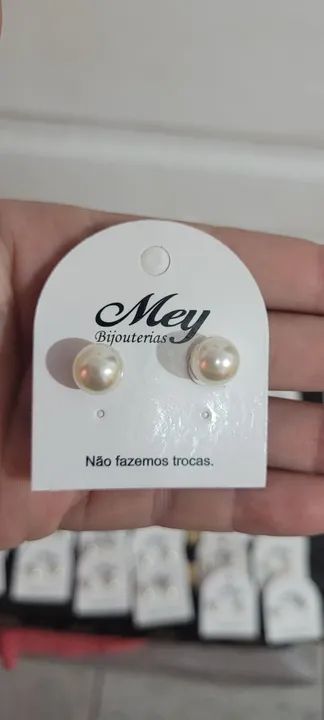Brincos de pérola - Par de brincos - Foto 4