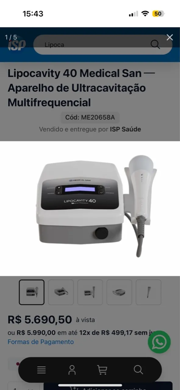 Lipocavity 40 Medical San