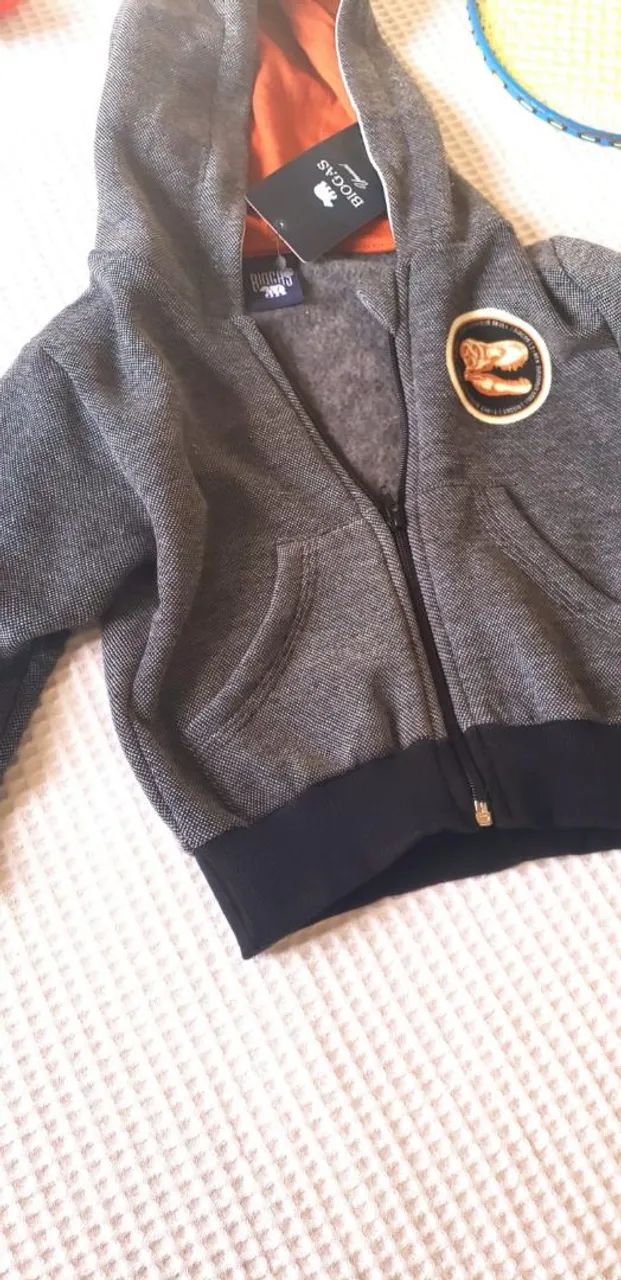 Casaco de Moletom veste até 18 meses até 12 kls. - Foto 3
