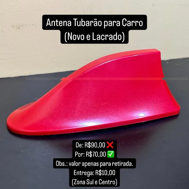 Antena Tubarão p/ Carro (Novo e Lacrado)