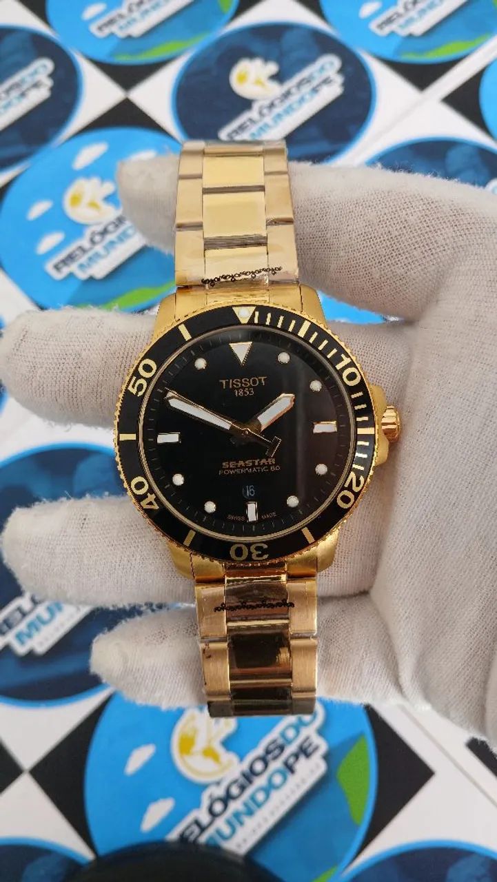 TISSOT SEASTAR POWERMATIC 80 DOURADO  - Foto 3
