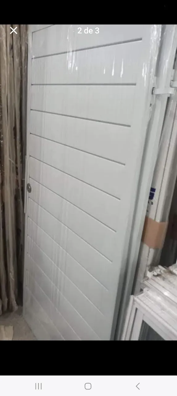 Portão Branco Galvanizado