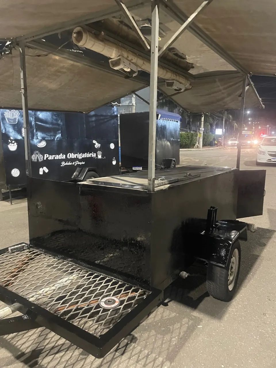 Carrinho semi novo balcão de inox  - Foto 3