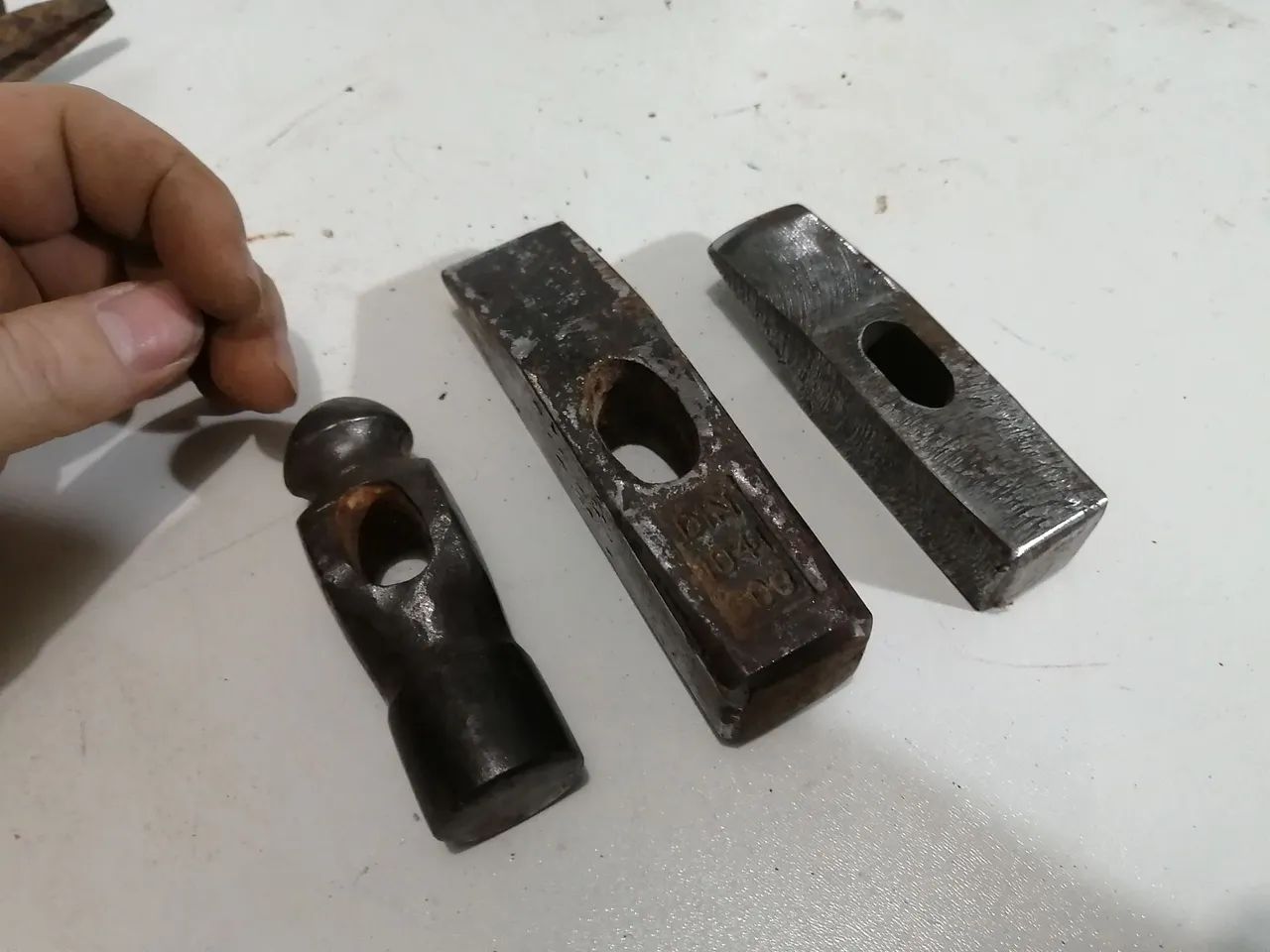 Lote 3 martelos antigos sem marca