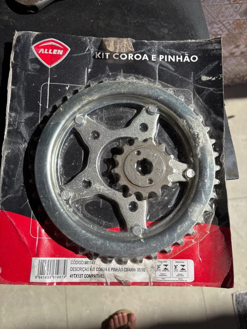 Kit Coroa e Pinhão Allen CBX200 - 41T/13T