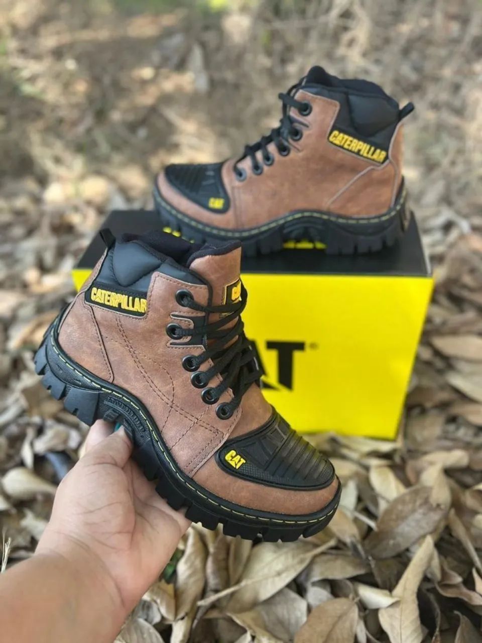 Leather Olx Borcegos Botas Caterpillar Olx Botas Caterpillar