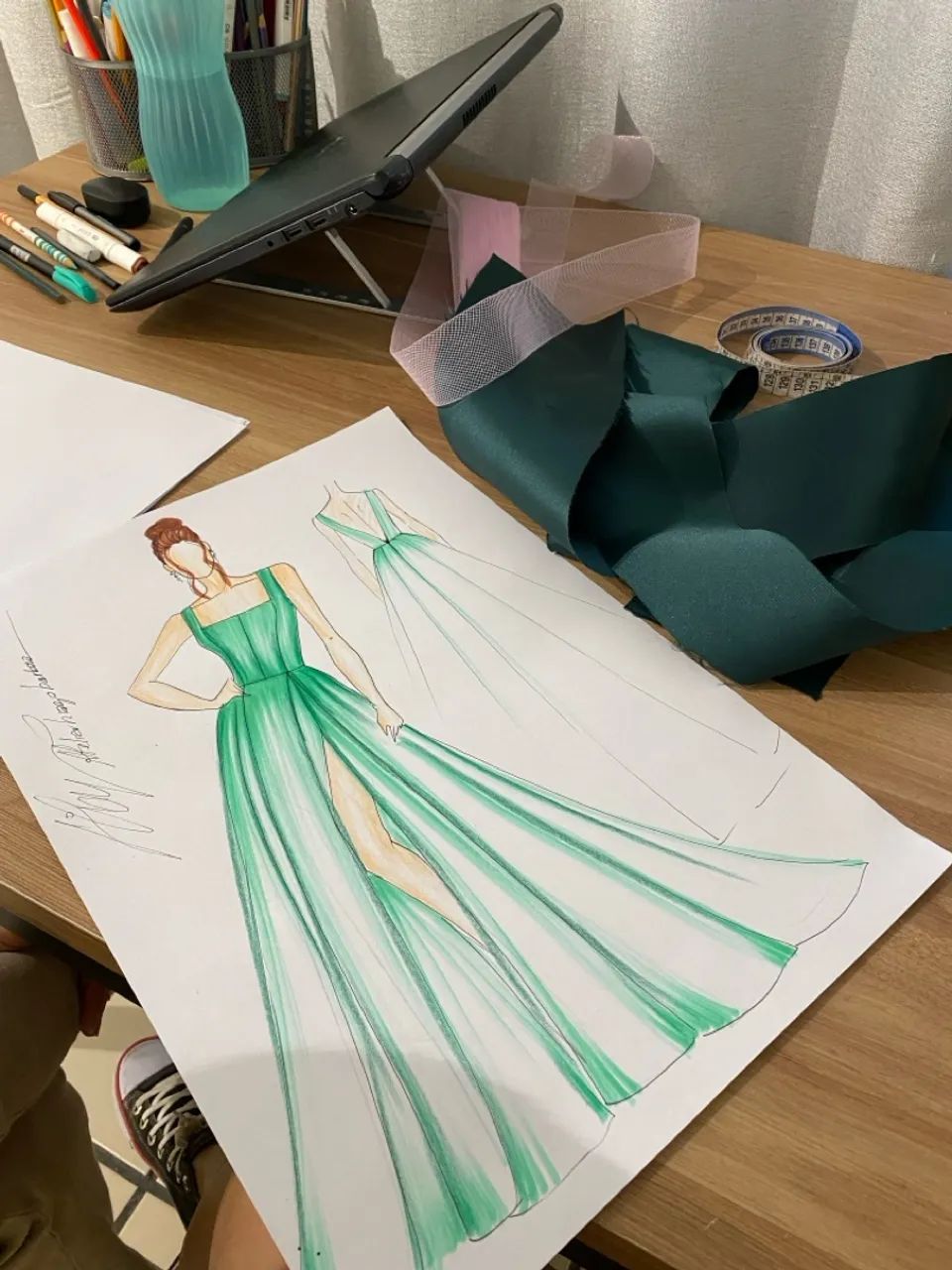 Vestido Longo Verde - Novo