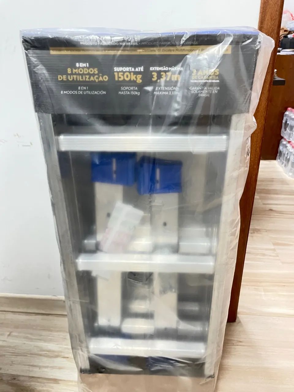 Escada Multifuncional Articulada 4x3 com 3,37m suporta 150kg - Foto 2