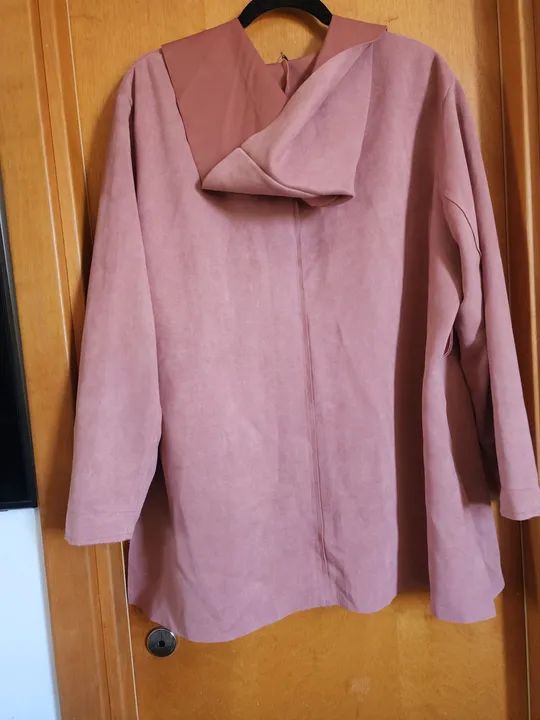Casaco Suede Rosa - Tamanho 2x - Foto 5