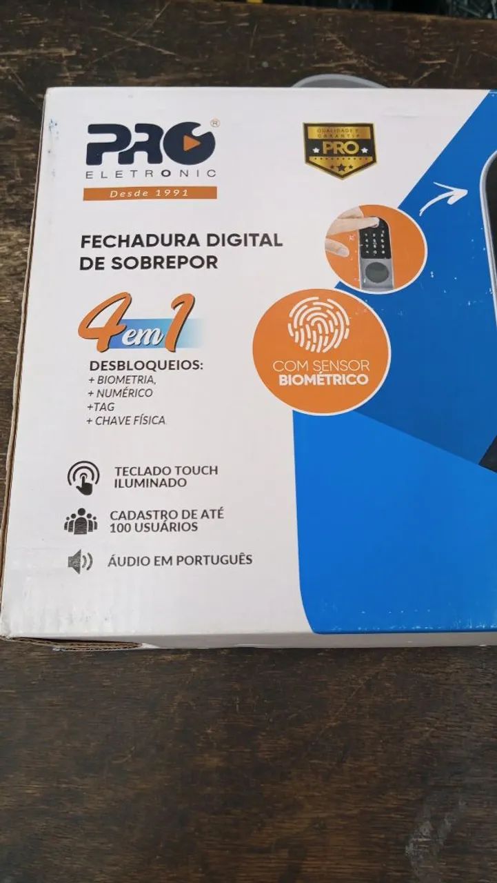 Fechadura Digital de Sobrepor 4 em 1 - PRO ELETRONIC - Foto 3