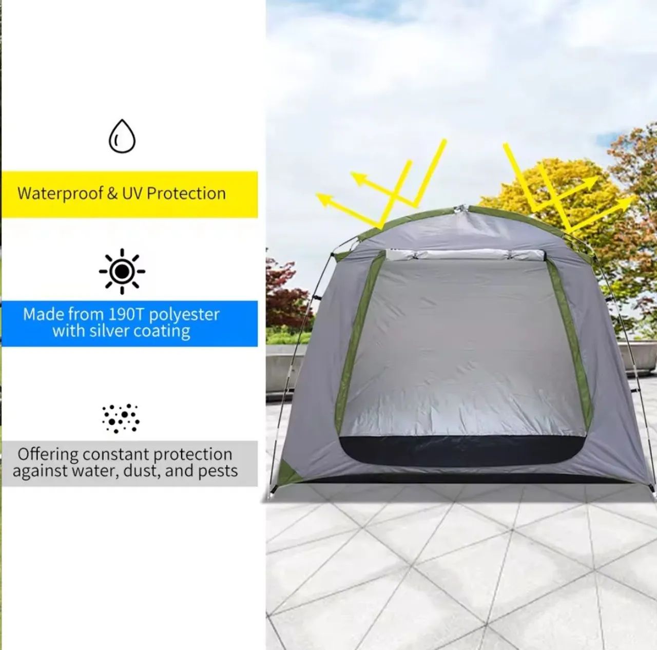 Tenda para Bicicleta prova d'água - Proteja sua Bike do Tempo - Foto 3