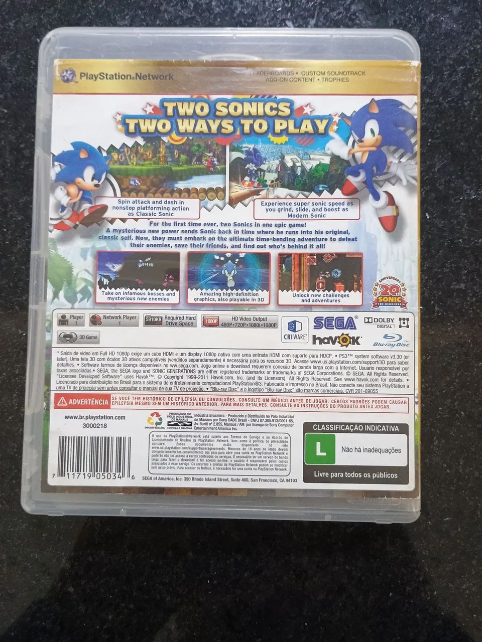 Sonic Generations - PS3 - Foto 2
