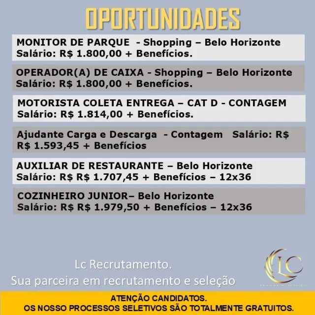 Oportunidades Empregos Lc Rerutamento - Foto 2