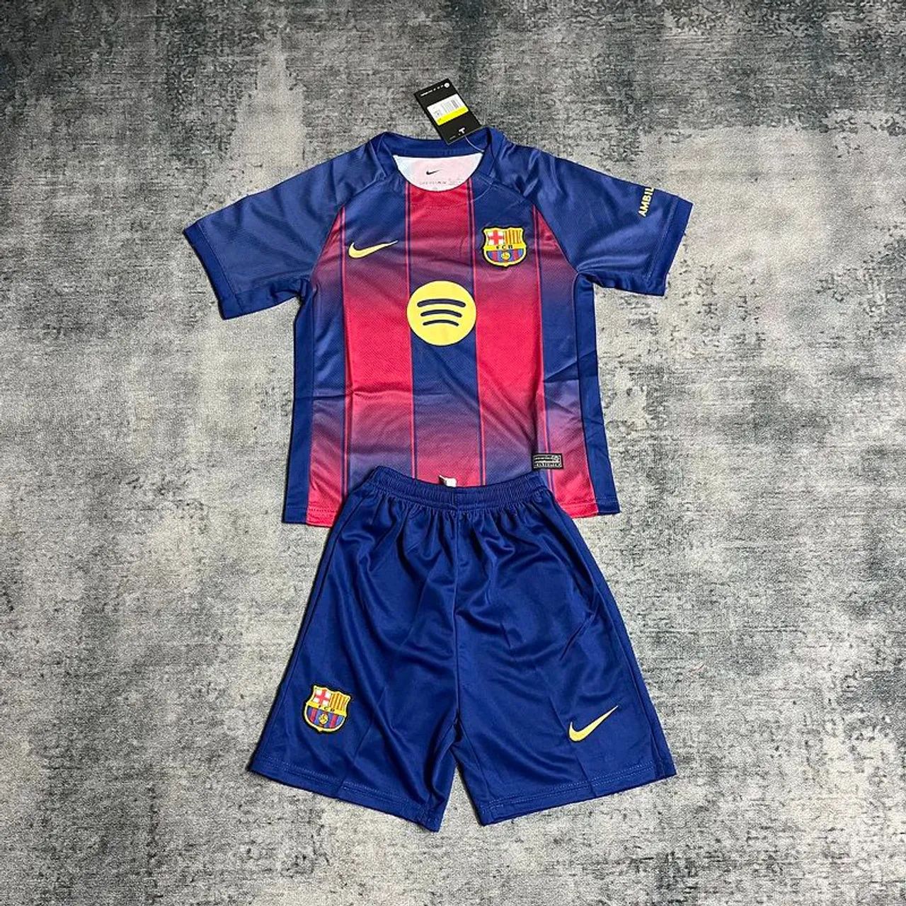Conjunto Kit Infantil/juvenil Barcelona I 25/26 2 a 13 Anos