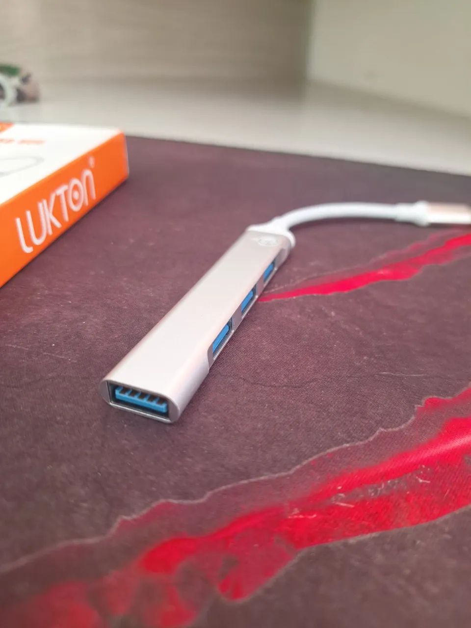 Adaptador Hub de USB tipo C para USB 3.0 4 portas - LUKTON