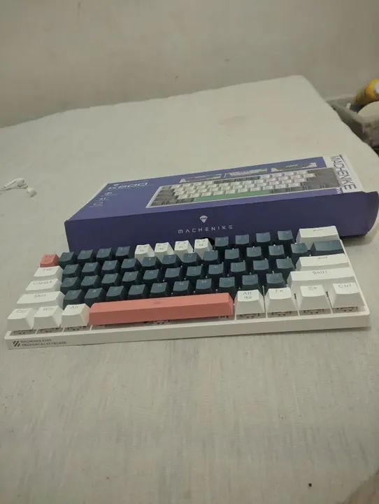 Teclado Mecânico machenike k500 60% switch red - Foto 3