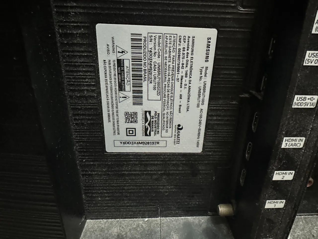 Tv Samsung 55? para retirada de peças  - Foto 3