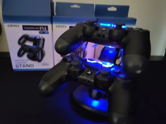Carregador duplo p/ Controles de ps4 - Novo  - Foto 2