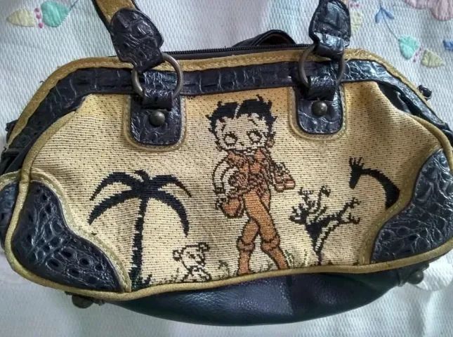 Conjunto De Bolsas De Couro Betty Boop Originais Lote Raro! - Foto 3