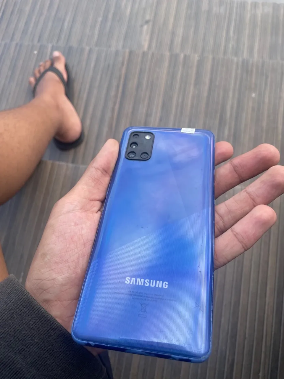 Samsumg a31 128gb celular com capa carregador pelicula