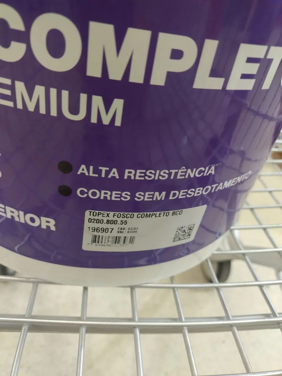 Tinta Branca Acrílica Premium Fosco Completo 20L - Topex - Foto 2