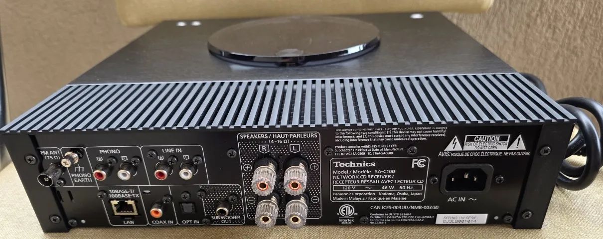Amplificador integrado All-in-One Technics SA-C100 Streamer CD player Phono TROCO Marantz - Foto 4