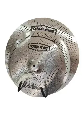 Kit de Pratos Waldman Down Tone DT-141620 Hihat, Crash, Ride 14, 16, 18