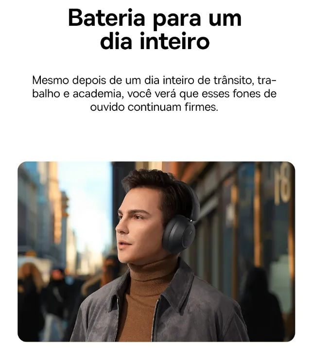 Fone Sem Fio Baseus Bass 30 Max Bluetooth | Garantia | Bateria de 50h | Pronta Entrega - Foto 4