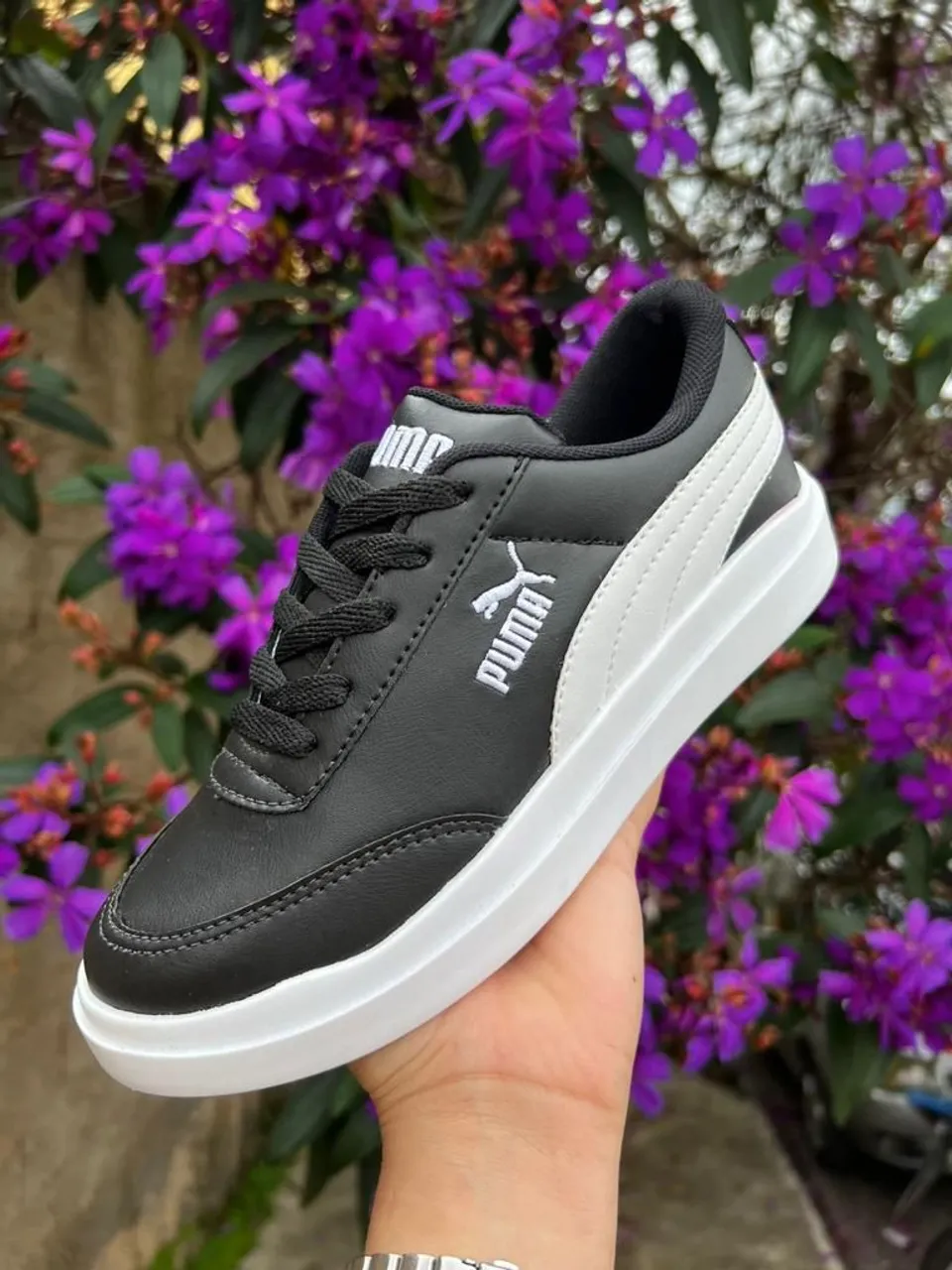 Tênis Puma Masculino Preto e Branco