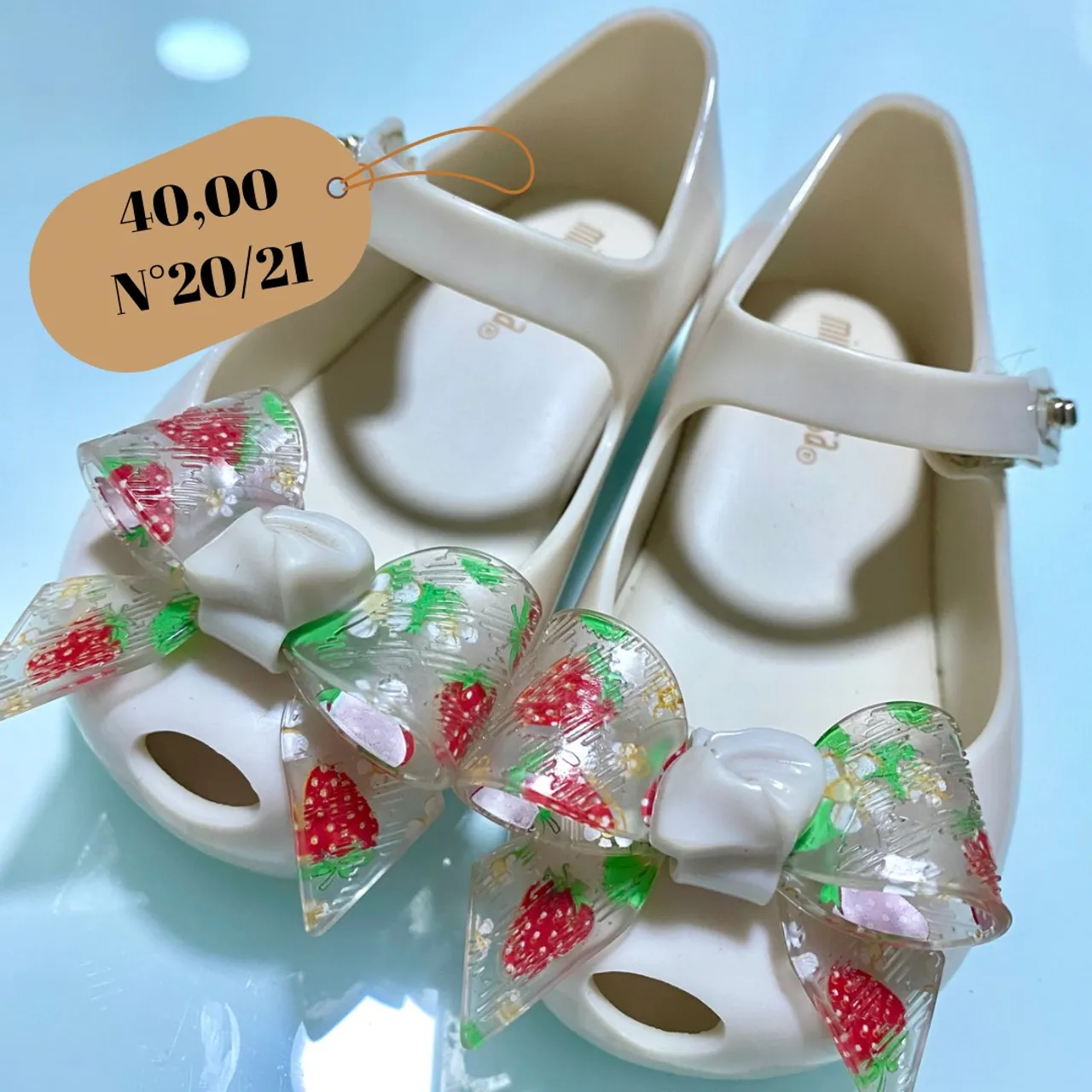 Sapatilha Melissa Infantil Morango N°20/21