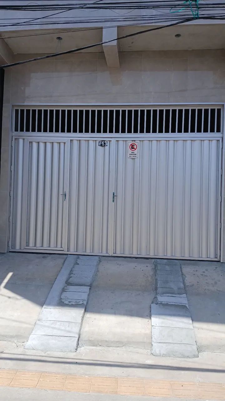 PORTAS PORTÕES EM ALUMÍNIO FOSCO BRANCO PRETO. 1