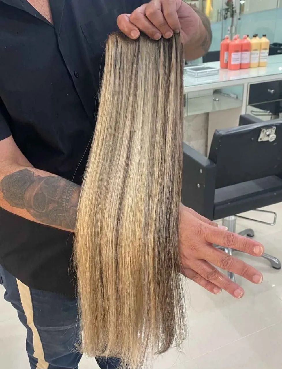 Cabelo Humano com Mechas sul - Foto 2