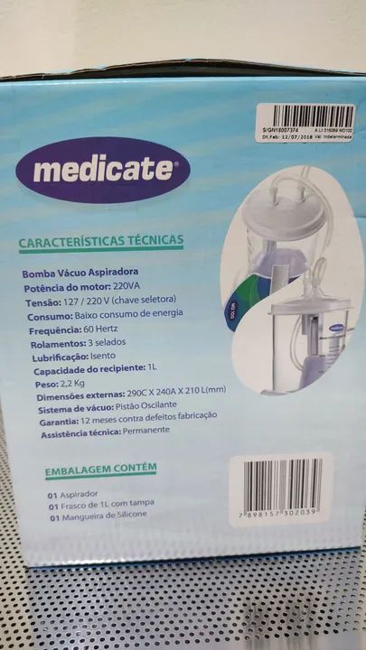 Aspirador Cirúrgico Medicate - Semi Novo - Foto 4