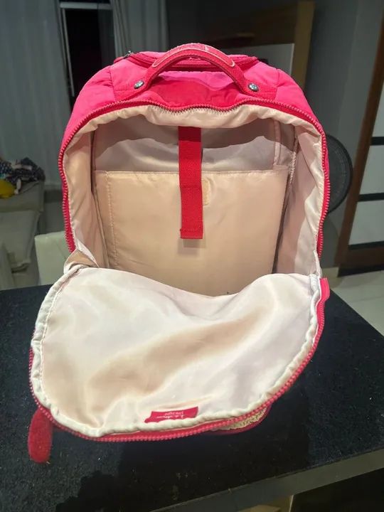 Mochila de rodinhas rosa Kipling * - Foto 3