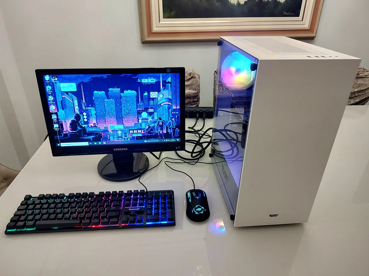 PC Gamer Completo Top i7 8700 + RX 570 8GB ( Parcelo cartão até 12 X )